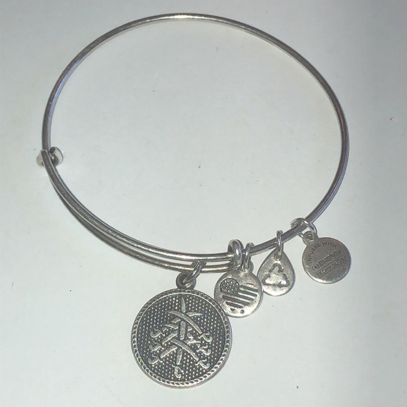 Alex And Ani Silver Tone Seven Swords Boho Charm Bracelet - Picture 3 of 4